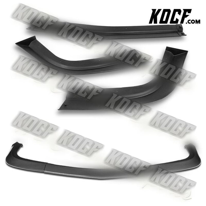 For 15-21 Dodge Challenger SXT Carbon Look Front Bumper Splitter Spoiler Lip Kit - KOCF.com - Car Parts