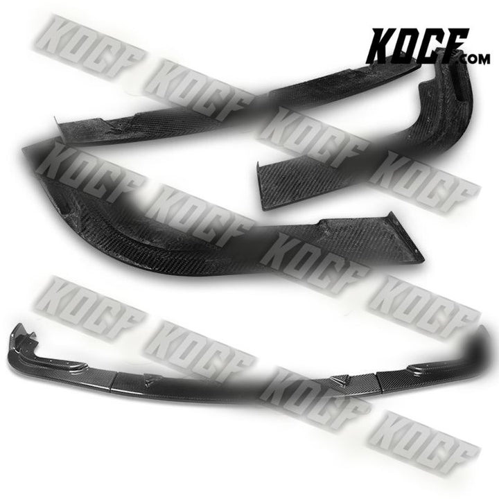 For 2008-2013 Infiniti G37 Coupe Real Carbon Front Bumper Spoiler Splitter Lip - KOCF.com - Car Parts