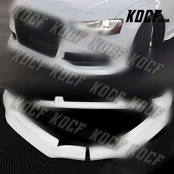 For 2013-2016 Audi A4 Quattro S4 Painted White Front Bumper Splitter Spoiler Lip