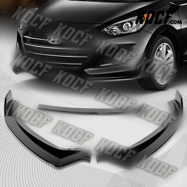 For 2013-2017 Hyundai Elantra GT Hatchback Painted BLK Front Bumper Spoiler Lip - KOCF.com - Car Parts