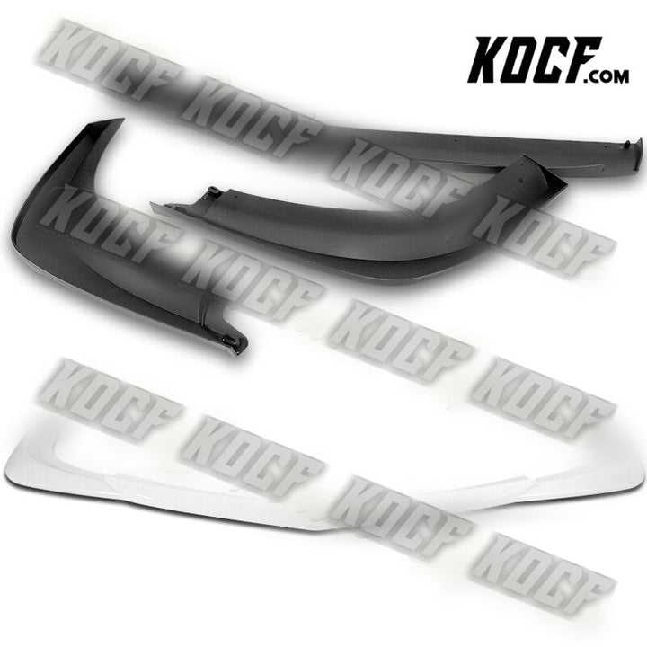 For 2012-2014 Mercedes-Benz W204 C63 AMG Painted White Front Bumper Spoiler Lip - KOCF.com - Car Parts