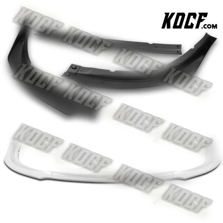 For 2009-2015 Lancer GT GTS RA-Style Painted White Front Bumper Body Spoiler Lip - KOCF.com - Car Parts