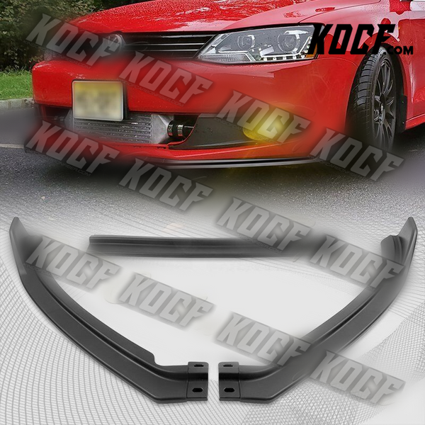 For 2011-2014 Volkswagen Jetta MK6 Matt Black Front Bumper Splitter Spoiler Lip - KOCF.com - Car Parts