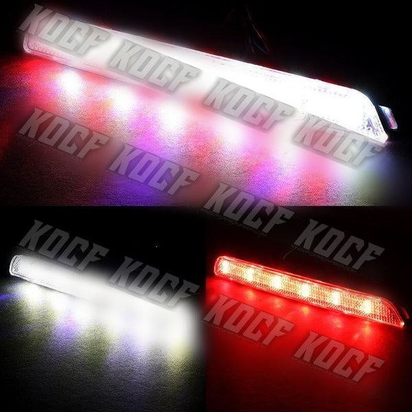 For 04-09 Mazda 3 Mazdaspeed3 Clear Lens LED Rear Bumper Brake Lights Lamps - KOCF.com - Car Parts