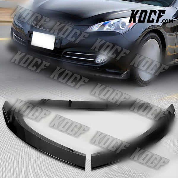 For 2010-2012 Hyundai Genesis Coupe Painted Black Front Bumper Body Spoiler Lip