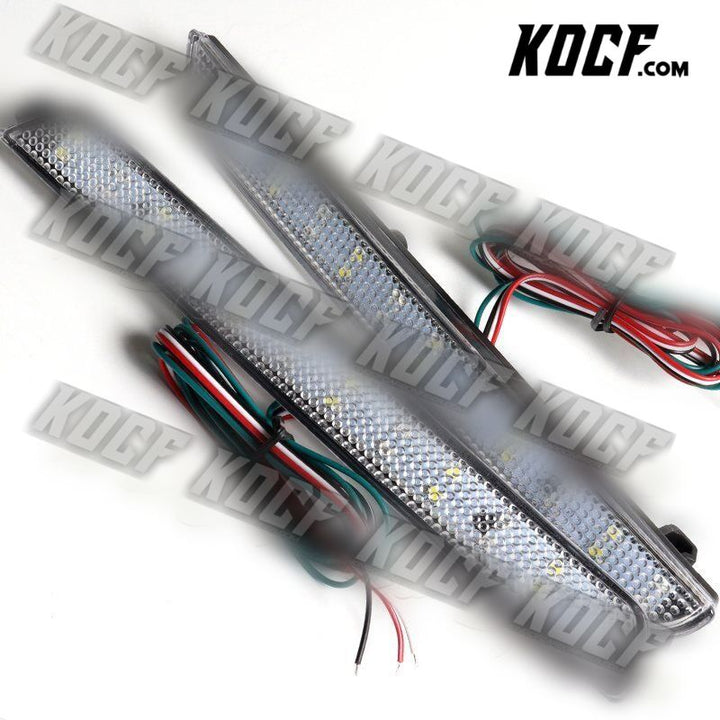 For 04-09 Mazda 3 Mazdaspeed3 Clear Lens LED Rear Bumper Brake Lights Lamps - KOCF.com - Car Parts