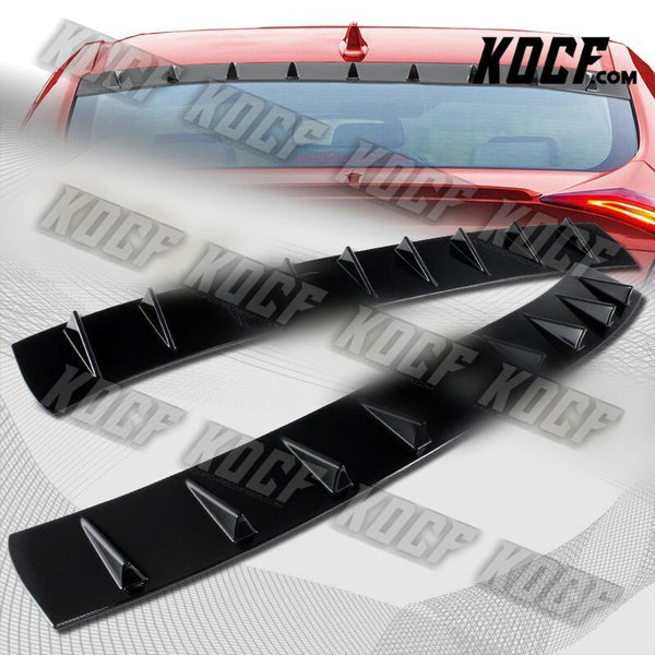 For 2016-2020 Honda Civic 4DR Black Shark Fin Rear Roof Window Spoiler Wing - KOCF.com - Car Parts