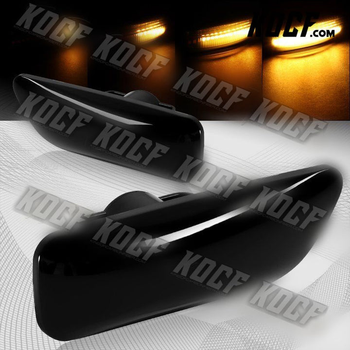 For Volvo S60 S80 V70 XC70 XC90 MK1 Smoke Lens Sequential LED Side Marker Lights - KOCF.com - Car Parts