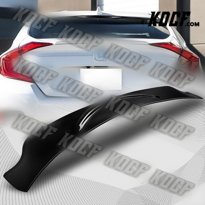 For 2016-2020 Honda Civic Black Sedan ABS Rear Window Roof Visor Spoiler Wing - KOCF.com - Car Parts