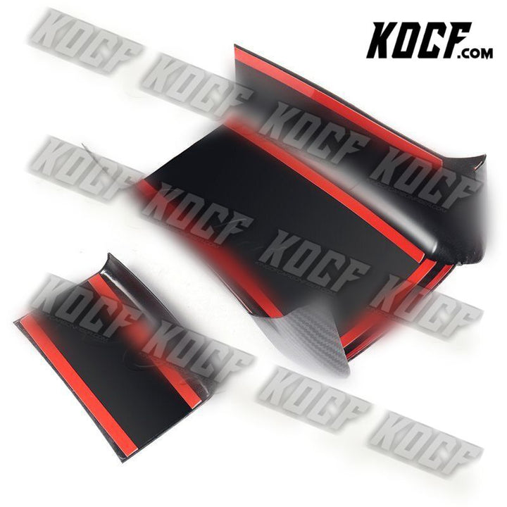 For 16-21 Honda Civic 10Th Carbon Style Center-Armrest Box Anti Kick Cover Trim - KOCF.com - Car Parts