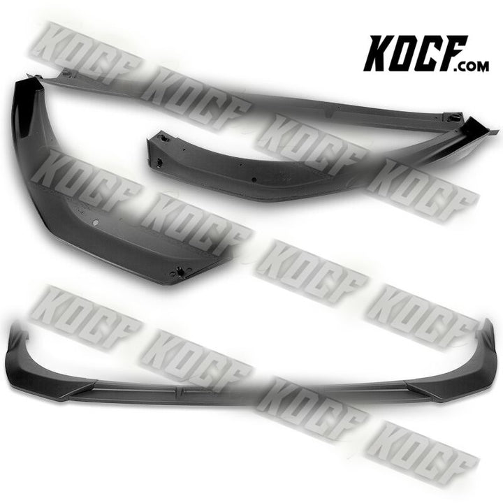 For 2019-2021 Kia Forte STP-Style Matt Black Front Bumper Splitter Spoiler Lip - KOCF.com - Car Parts