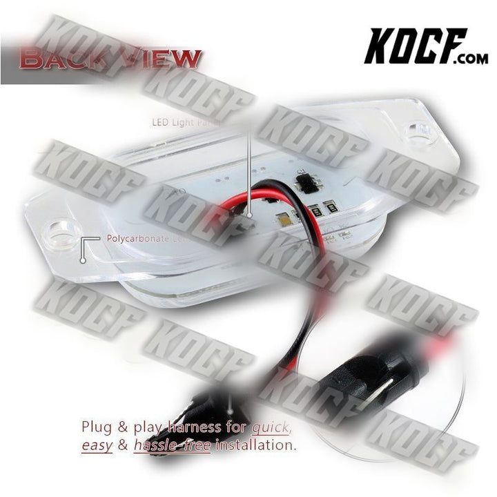 For Toyota Cruiser Land Cruiser LX450 White 18-SMD LED License Plate Lights Lamp - KOCF.com - Car Parts