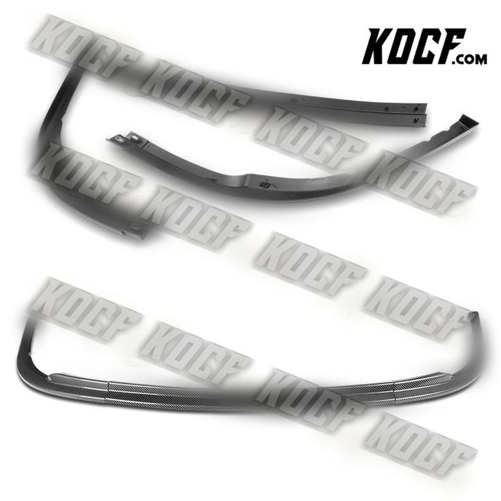 For 2008-2010 Subaru Impreza WRX Premium CS-Style Carbon Look Front Bumper Lip - KOCF.com - Car Parts