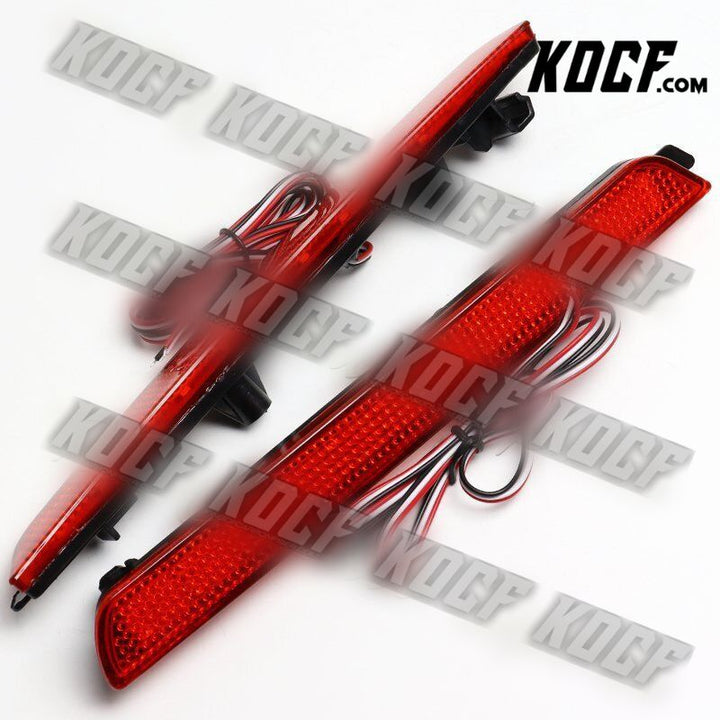 For 04-09 Mazda 3 Mazdaspeed3 Red Lens LED Rear Bumper Stop Brake Lights Lamps - KOCF.com - Car Parts