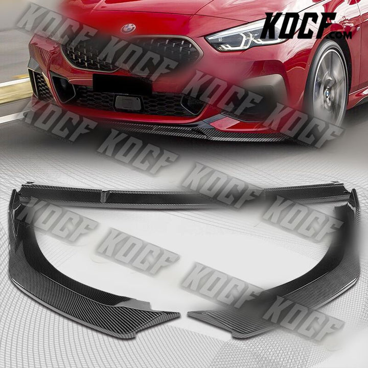 For 2020-2022 BMW 2-Series F44 Gran Coupe Carbon Style Front Bumper Spoiler Lip - KOCF.com - Car Parts