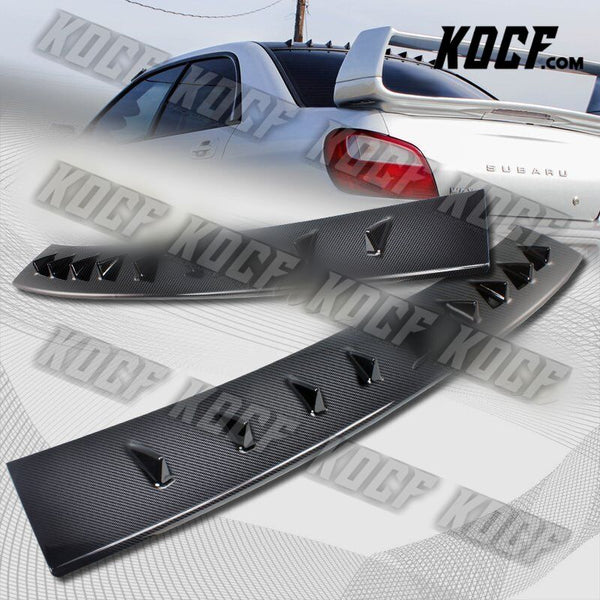 For Subaru Impreza WRX Real Carbon Fiber MR Shark Fin Rear Roof Spoiler Wing - KOCF.com - Car Parts