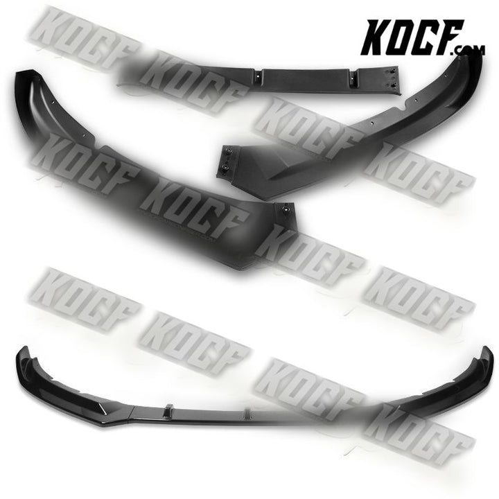 For 2016-2019 Jaguar XE STP-Style Painted BLK Front Bumper Splitter Spoiler Lip - KOCF.com - Car Parts