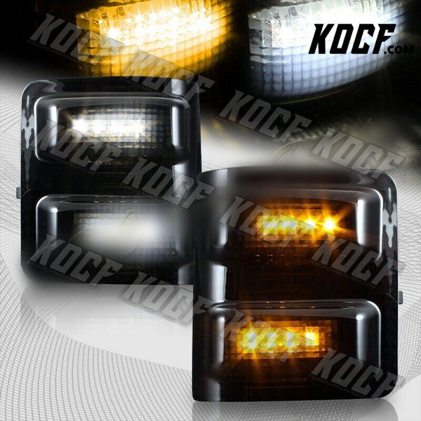 For 08-16 Ford Super duty Smoke Side Mirror Amber/White LED Running Signal Light - KOCF.com - Car Parts