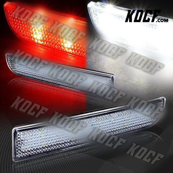 For 2008-2017 Mits. Lancer EVO Clear Lens LED Rear Reflector Brake Light Lamps - KOCF.com - Car Parts