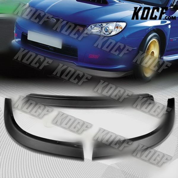 For 06-07 Subaru Impreza WRX STi S204 Black Front Bumper Splitter Spoiler Lip - KOCF.com - Car Parts