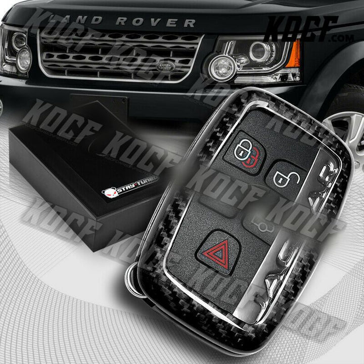 For Land Rover Range Rover Discovery Real Carbon Fiber Remote Key Shell Cover - KOCF.com - Car Parts