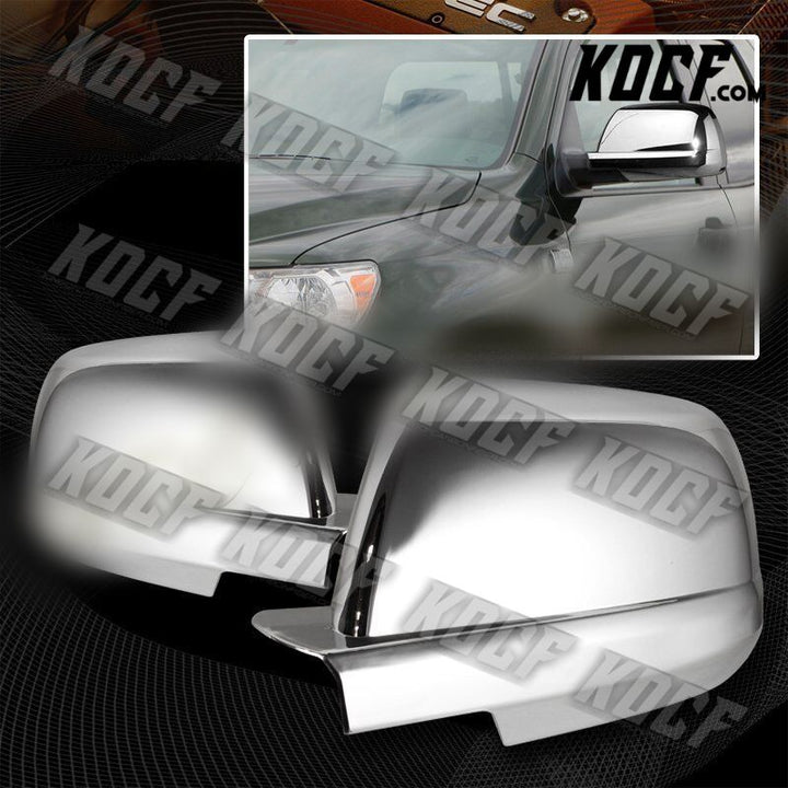 For 2007-2016 Toyota Tundra Chrome ABS Plastic Side Mirror Cover Cap LH+RH 2-Pcs - KOCF.com - Car Parts