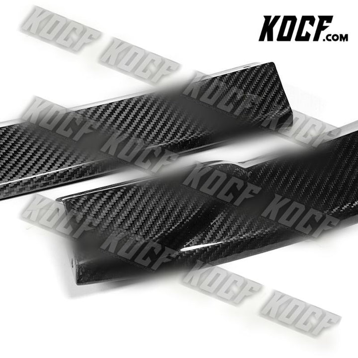 For 2011-2014 Mercedes C-Class Sport W204 Carbon Fiber Front Bumper Spoiler Lip - KOCF.com - Car Parts