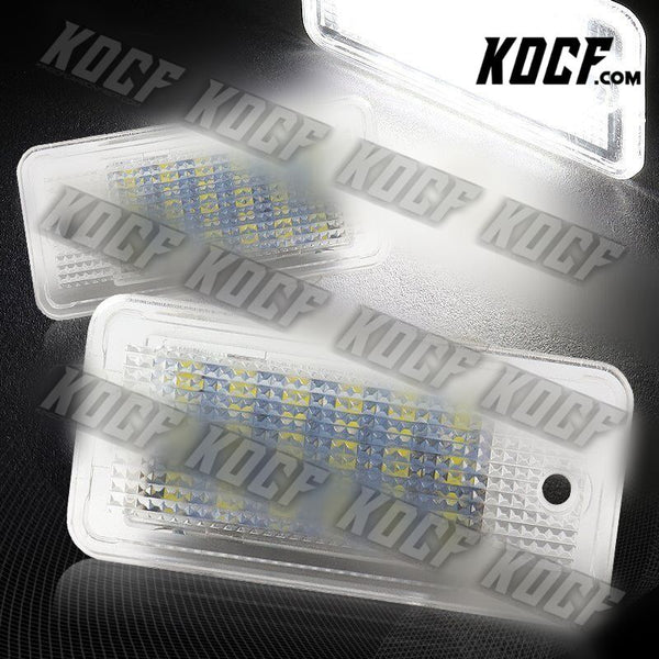 For Audi A3 A4 A6 S6 A8 18-SMD LED 6000K Xenon White License Plate Lights Lamps