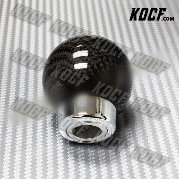 Universal Real Carbon Fiber Ball Manual Transmission Gear Shift Shifter Knob - KOCF.com - Car Parts