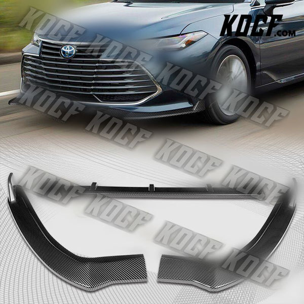 For 19-21 Toyota Avalon STP-Style Carbon Look Front Bumper Splitter Spoiler Lip - KOCF.com - Car Parts