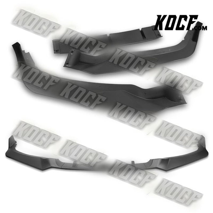 For 2018-2020 Honda Odyssey CK-Style Matt Black Front Bumper Body Spoiler Lip - KOCF.com - Car Parts