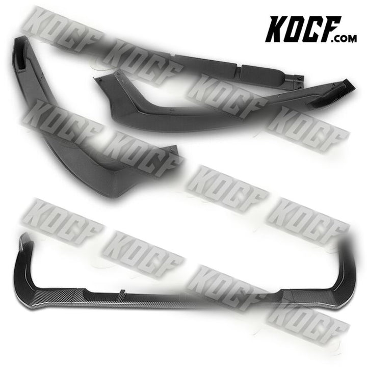 For 19-21 Toyota Avalon STP-Style Carbon Look Front Bumper Splitter Spoiler Lip - KOCF.com - Car Parts