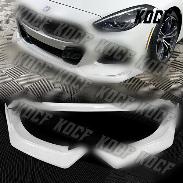 For 2019-2022 BMW Z4 G29 M-Sport Painted White Front Bumper Body Kit Spoiler Lip - KOCF.com - Car Parts