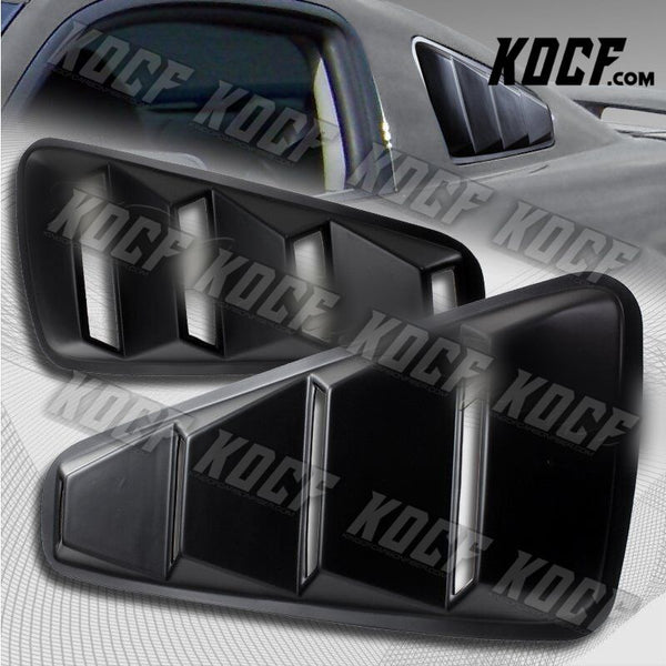 For 05-14 Ford Mustang 1/4 Quarter ABS Side Window Louvers Scoop Cover Vent Trim - KOCF.com - Car Parts