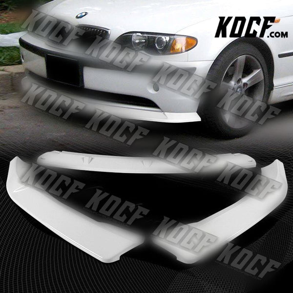 For 2002-2005 BMW 3-Series E46 Sedan Painted White Front Bumper Body Spoiler Lip - KOCF.com - Car Parts