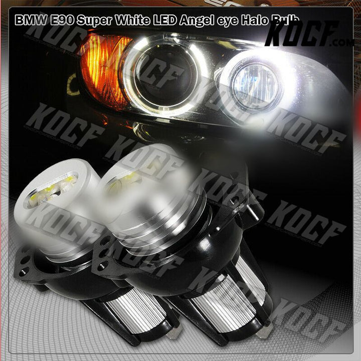 For 2006-2008 BMW E90/E91 325i 328i Bright White LED 6W Angel Eye Halo Rim Bulb - KOCF.com - Car Parts