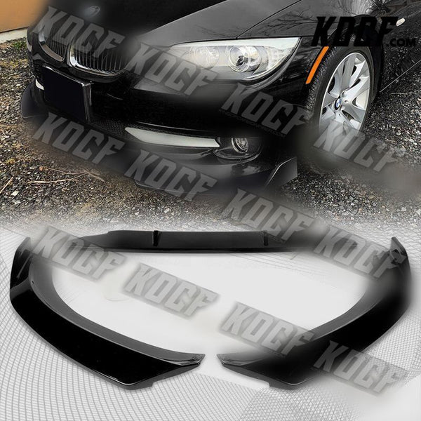 For 2011-2013 BMW 3-Series E92 E93 Coupe Painted Black Front Bumper Spoiler Lip - KOCF.com - Car Parts