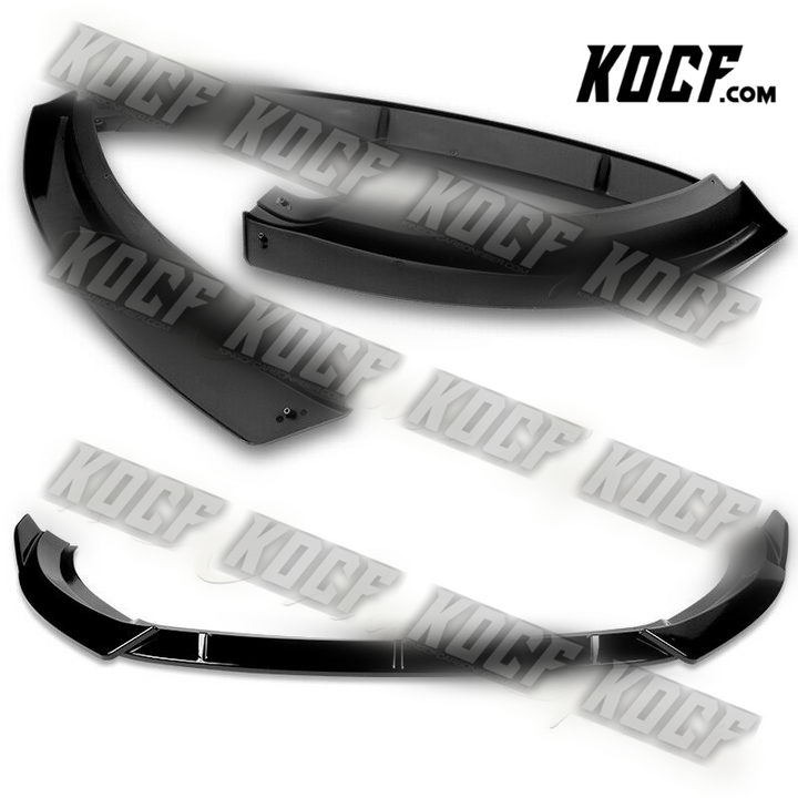 For 2012-2015 Volkswagen VW Passat Sedan Painted Black Front Bumper Spoiler Lip - KOCF.com - Car Parts