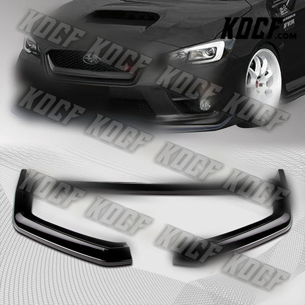 For 2015-2021 Subaru WRX STi CS-Style Painted Black Front Bumper Body Lip 3Pcs - KOCF.com - Car Parts