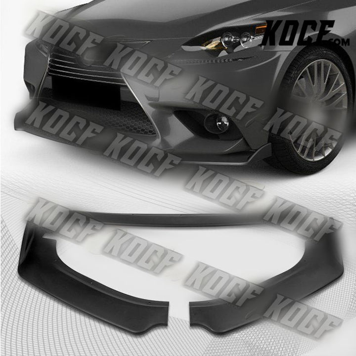 For 14-16 Lexus IS250 IS350 Base Matt Black Front Bumper Body Kit Spoiler Lip - KOCF.com - Car Parts