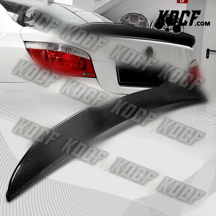 For 2004-2010 BMW 5-Series E60 Sedan PSM-Style Carbon Fiber Trunk Spoiler Wing - KOCF.com - Car Parts