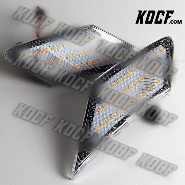 For 2017-2020 Toyota 86 Clear Lens Amber LED Turn Signal Side Marker Lights Lamp - KOCF.com - Car Parts