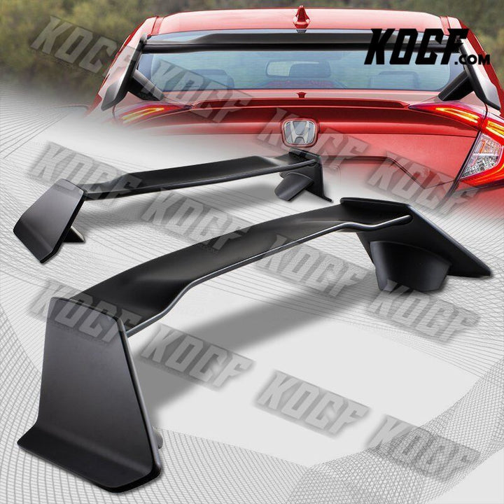 For 2016-2021 Honda Civic 4DR/Sedan TYPE-R Unpainted Black Trunk Spoiler Wing - KOCF.com - Car Parts