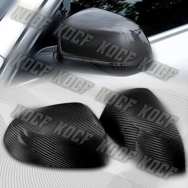 For BMW X3 X4 X5 X6/F15 F16 F25 F26 Real Carbon Fiber Side Mirror Cover Cap 2pcs