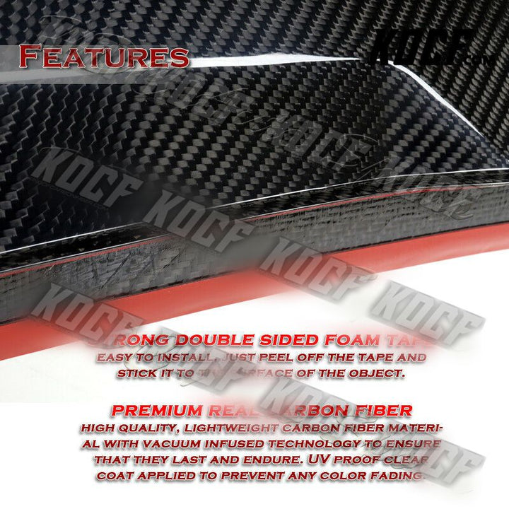 For 2004-2010 BMW 5-Series E60 Sedan PSM-Style Carbon Fiber Trunk Spoiler Wing - KOCF.com - Car Parts