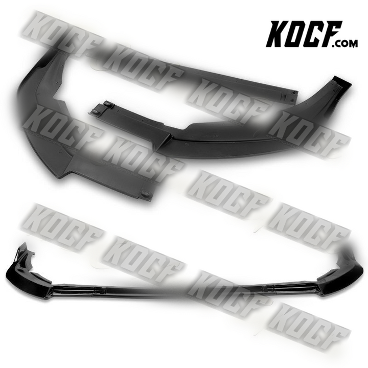 For 2021-2022 Toyota Sienna LE XLE MP-Style Painted BLK Front Bumper Spoiler Lip - KOCF.com - Car Parts