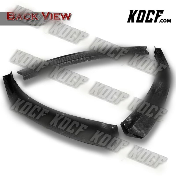 For 2012-2016 Tesla Model S Real Carbon Fiber Front Bumper Splitter Spoiler Lip - KOCF.com - Car Parts