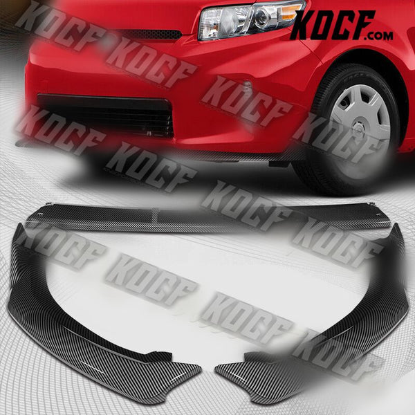 For 2011-2015 Scion xB STP-Style Carbon Look Front Bumper Spoiler Splitter Lip