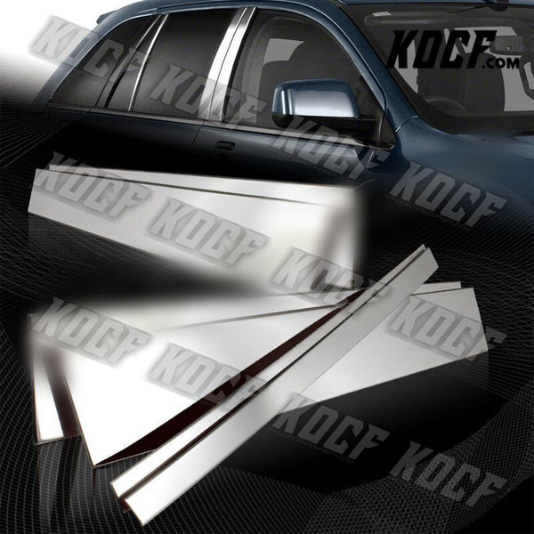 For 2007-2014 Ford Edge Stainless Polish Chrome Door Pillar Trim Cover 6-PCS - KOCF.com - Car Parts