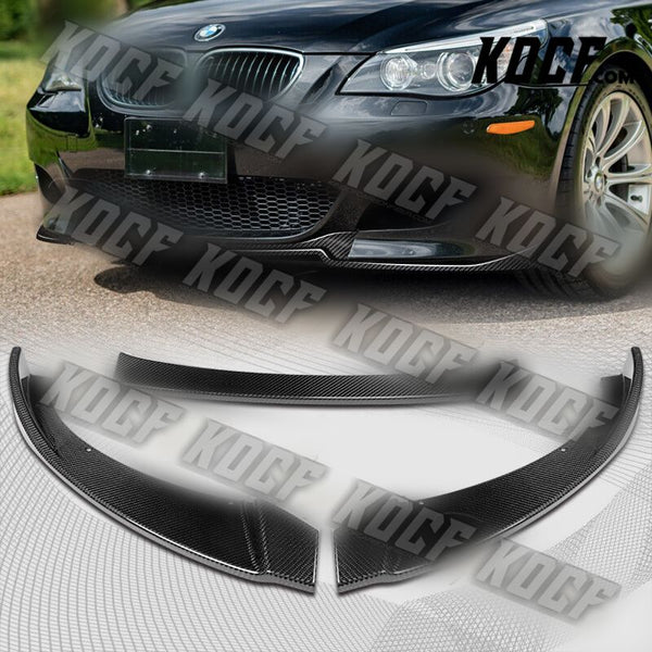 For 2006-2010 BMW E60 M5 H-Style Carbon Fiber Front Bumper Splitter Spoiler Lip